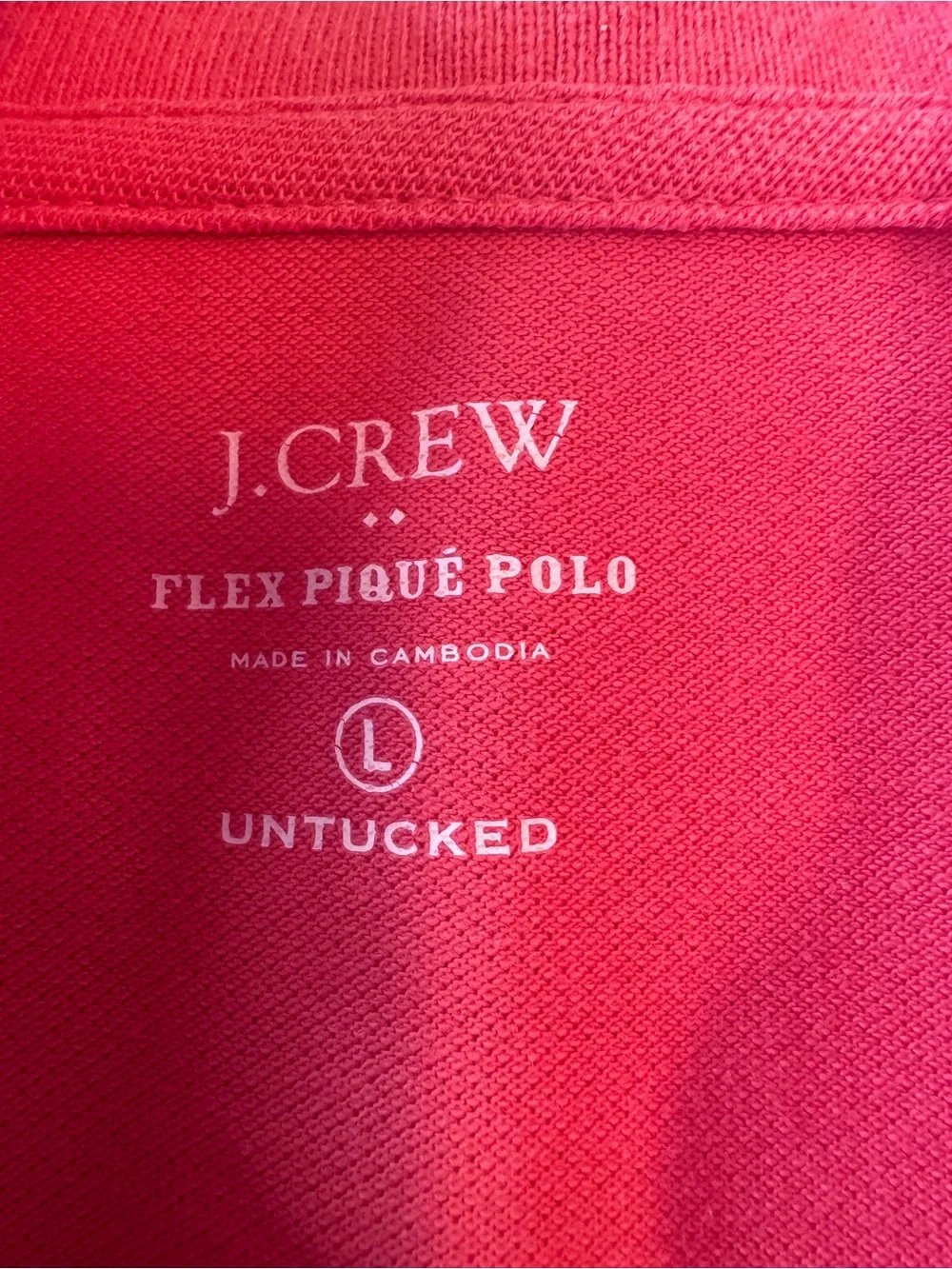 J. Crew Men's Short Sleeve Polo in Coral